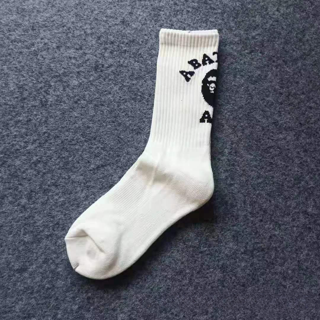 Bape Socks Men's and Women's Sports Socks with Towel Bottom