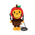 BAPE BABY MILO APPLE HOOD PLUSH MOBILE BAG - BROWN RED